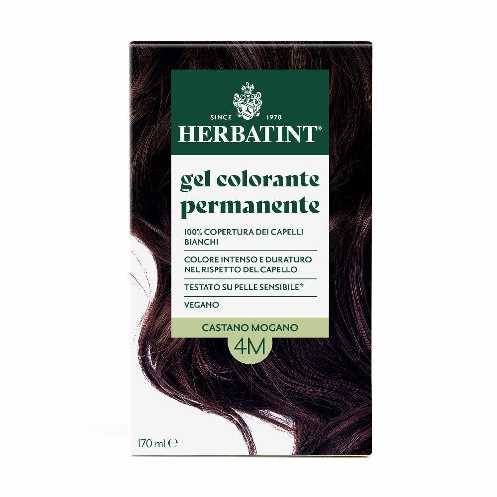 Herbatint Gel Colorante Permanente 4M Castano Mogano 170ml-2