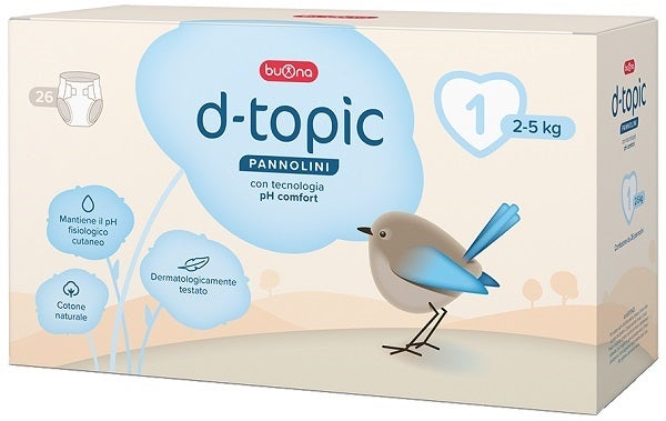 D-topic Pannolini Taglia 1 26 Pezzi-0