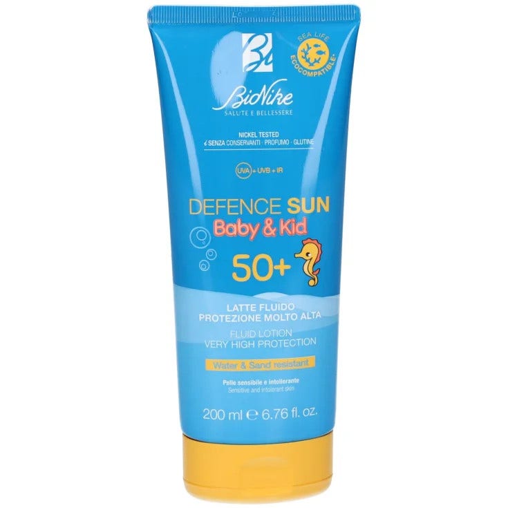 Bionike Defence Sun SPF50+ Baby&kid Latte Fluido 200ml-2