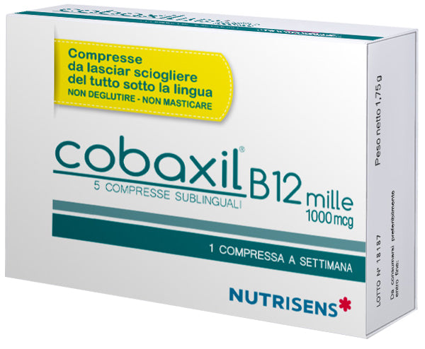 Cobaxil B12 1000 Vitamina B12 1000 mcg 5 Compresse Sublinguali