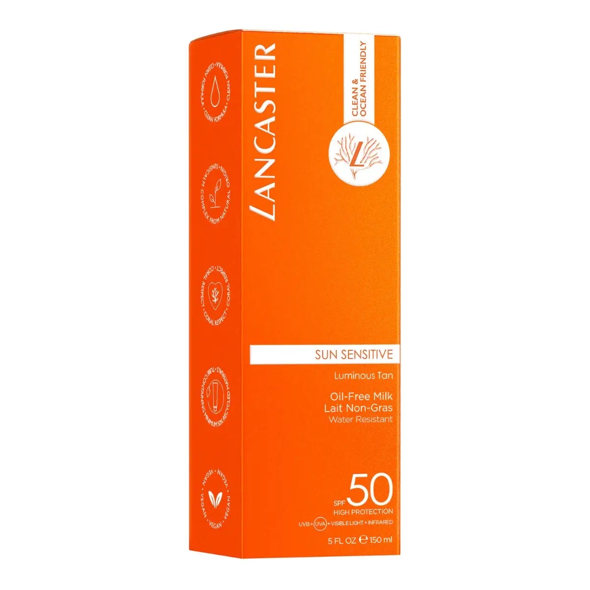 Lancaster Sun Sensitive Luminous Tan Oil-Free Milk SPF 50 Corpo 150ml-2