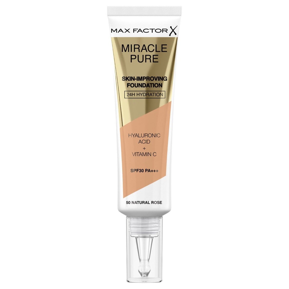 Max Factor Fondotinta Viso Miracle Pure Shade 50 Natural Rose-1