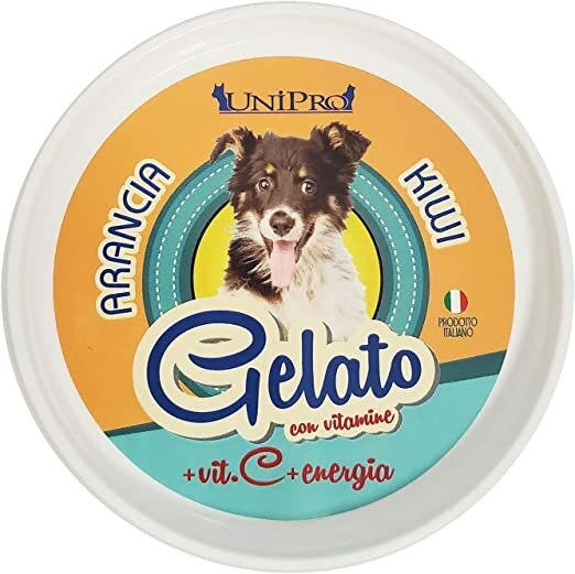 Unipro Preparato Per Gelato Arancia/Kiwi Alimento Complementare Per Cani 60g-2