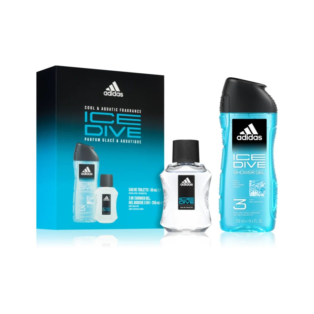 Adidas Cofanetto Ice Dive Docciaschiuma 250ml + Edt 50ml-2