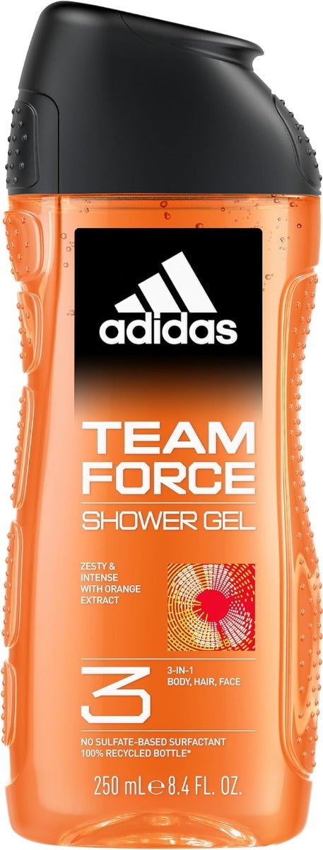 Adidas Cofanetto Team Force Edt 100ml + Bagnoschiuma 250ml + Deo Spray 150ml + Mini Pallone-2