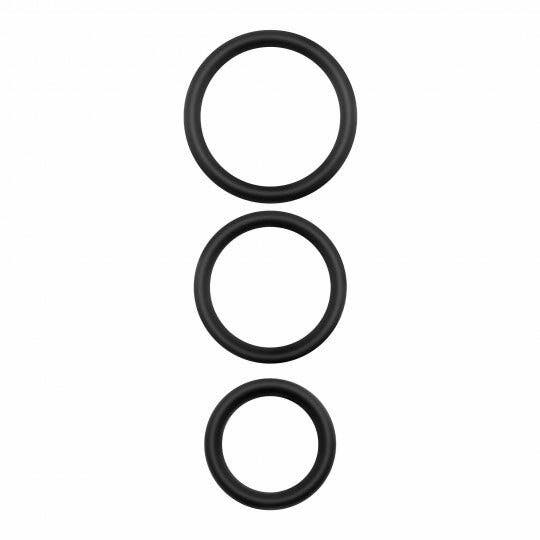 Crushious Bandoleros Set di Anelli per il Pene in Silicone-7