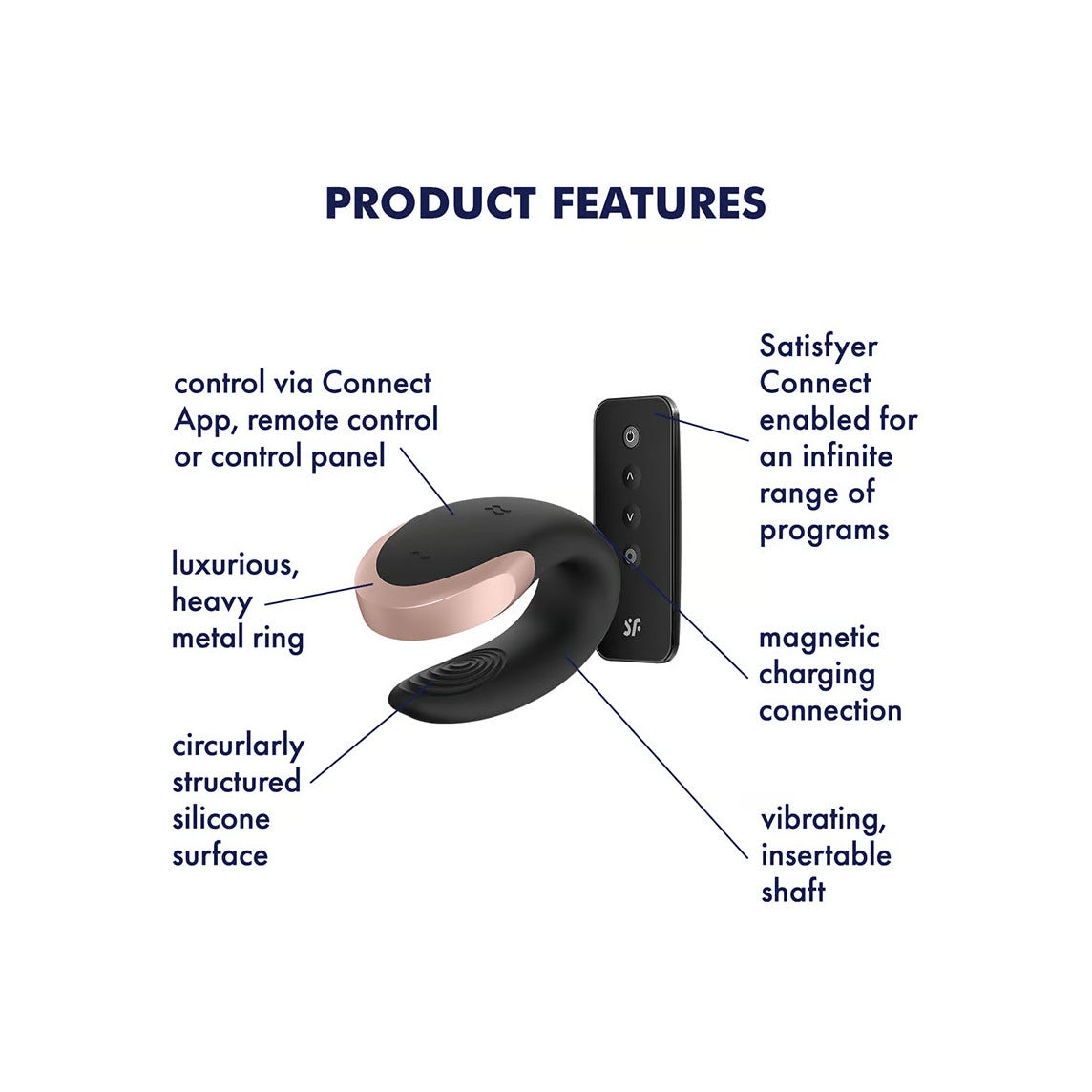 Satisfyer Double Love Connect App Vibratore Nero-3