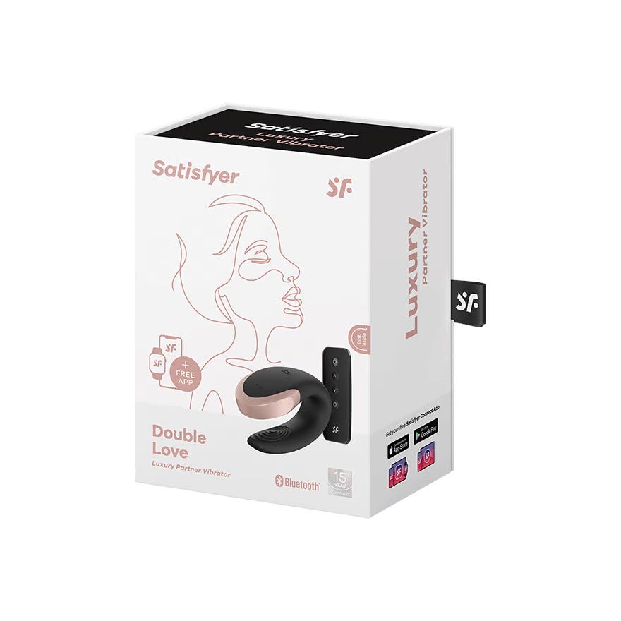 Satisfyer Double Love Connect App Vibratore Nero-6