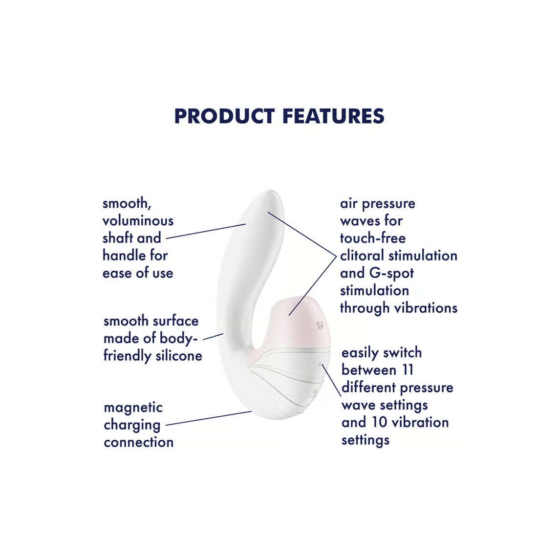 Satisfyer Supernova Vibratore Clitoride Bianco-3
