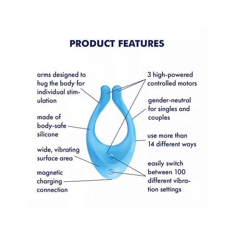 Satisfyer Endless Love Multivibratore Azzurro-4