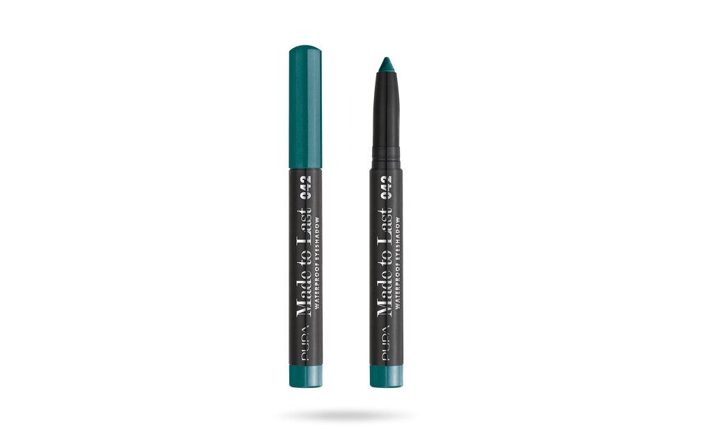Pupa Made to Last Waterproof Eyeshadow Ombretto Stick 042 Vibrant Green-1