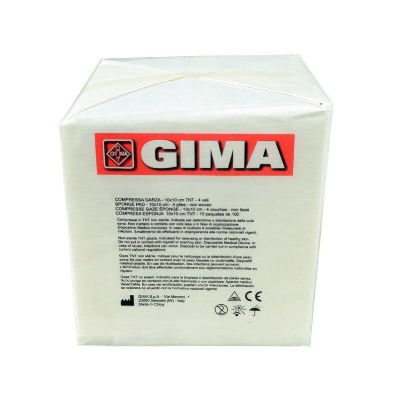 Compresse Garza 10x10cm TNT Confezione Da 100 Pezzi-1