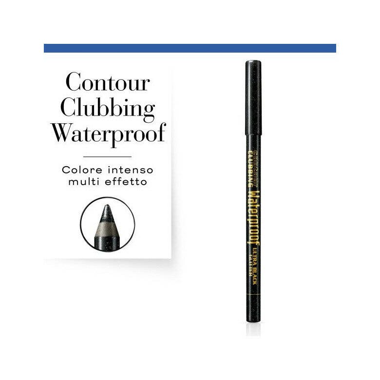 Bourjois Contour Clubbing Waterproof Matita Occhi 1,2g 055 Ultra Black Glitter-3
