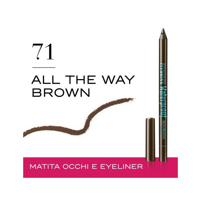 Bourjois Contour Clubbing Waterproof Matita Occhi 1,2g 071 All The Way Brown-2
