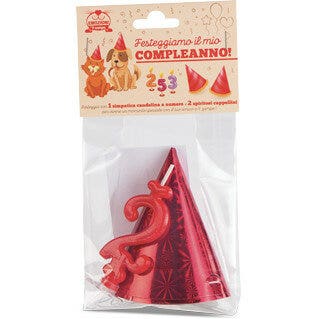 Coltivia È Per Me Il Compleanno? Candelina Numero 1 E 2 Cappelli Per Cani-1