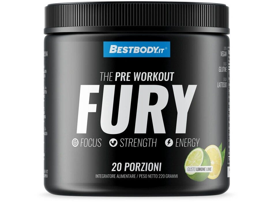 BestBody Fury Original Pre Workout Formula Original 220g Gusto Limone-1