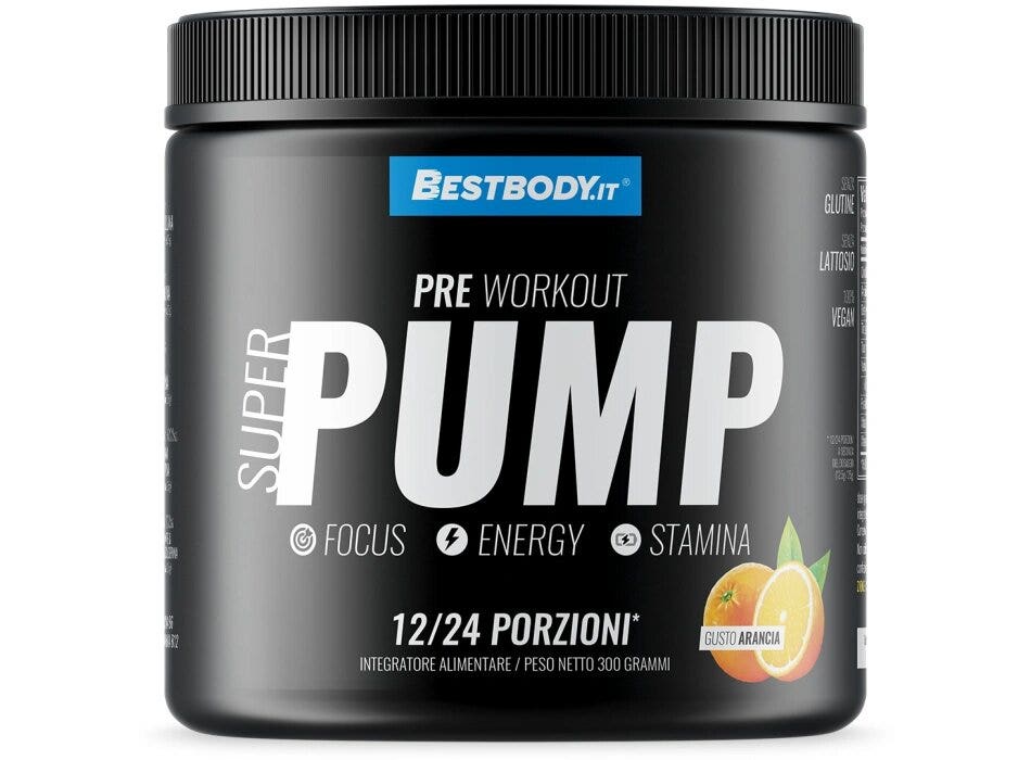 BestBody Super Pump Pre Workout Gusto Arancia 300g-1