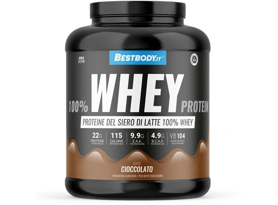 BestBody 100% Whey Proteine De Latte Siero Di Latte Maxi 2000g-1