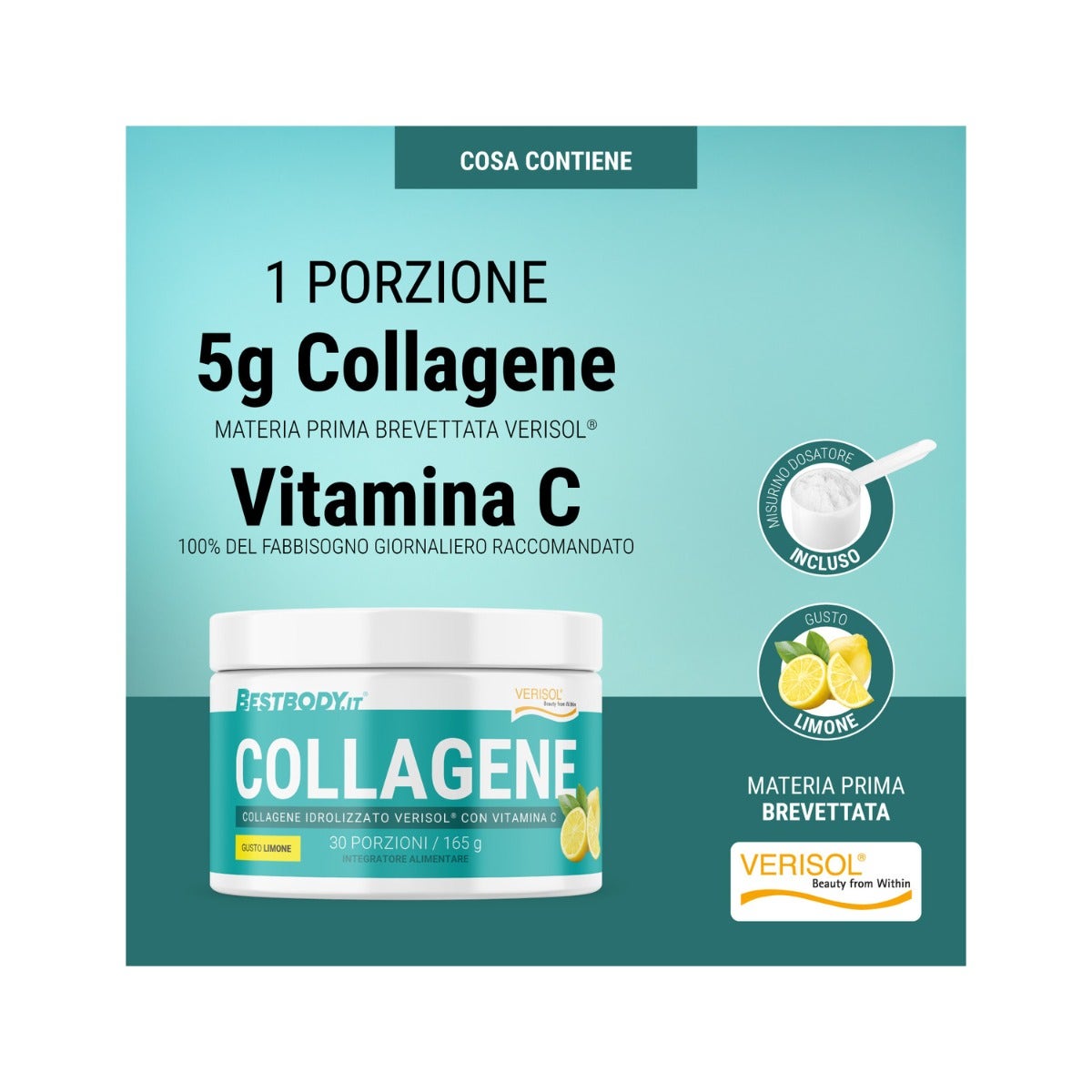 Bestbody Collagene Idrolizzato Verisol 165g-6