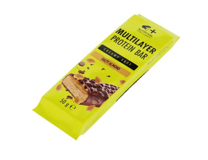 4+ Nutrition Multilayer Protein Bar Gusto Mandorla Salata 50g-1