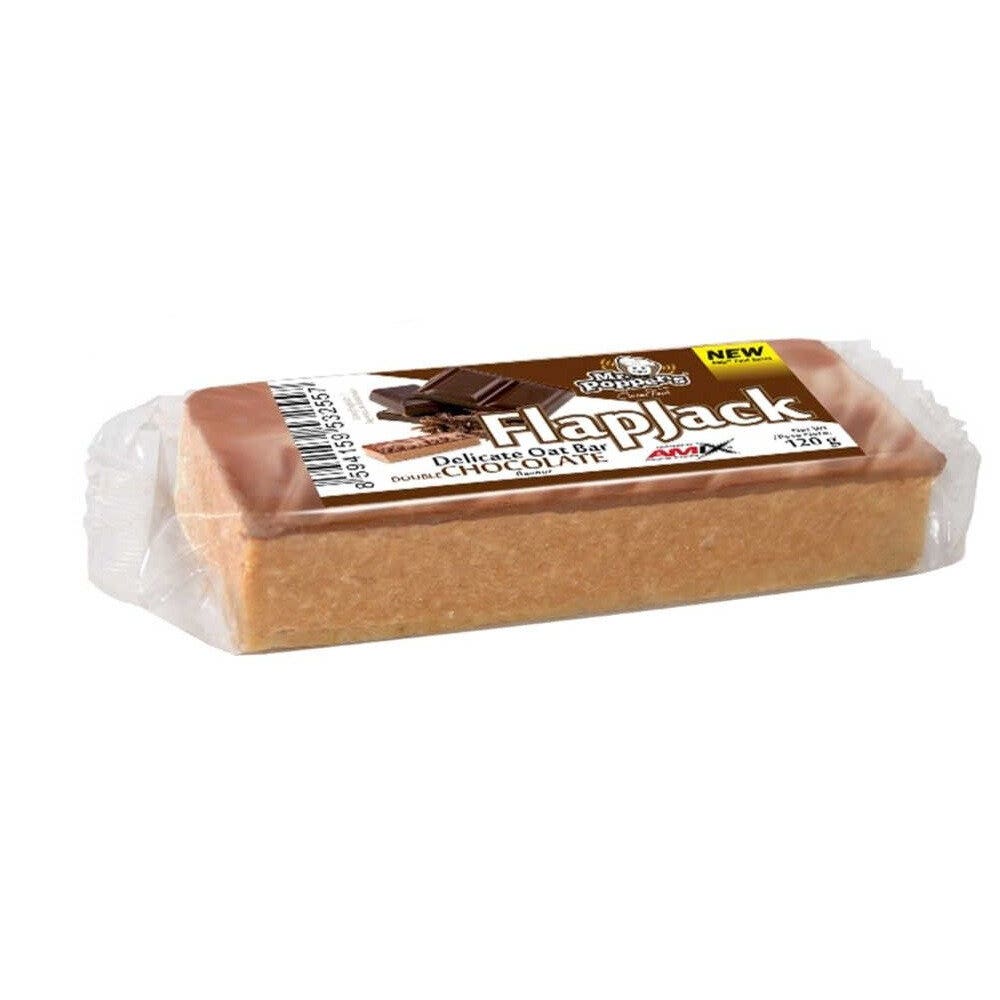 Newtritions Amix Mr. Popper’s FlapJack Snack Proteico Gusto Doppio Cioccolato 120g-1