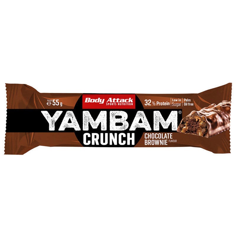 Newtritions Body Attack YamBam Bars Crunch Gusto Cioccolato & Brownie 55g-1