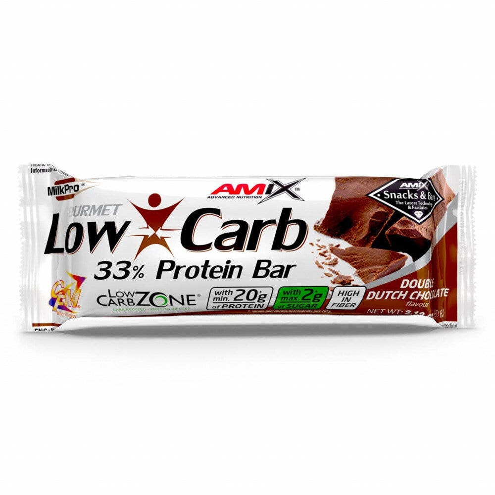 Newtritions Amix Low Carb 33% Bar Barretta Proteica Gusto Doppio Cioccolato 60g-1