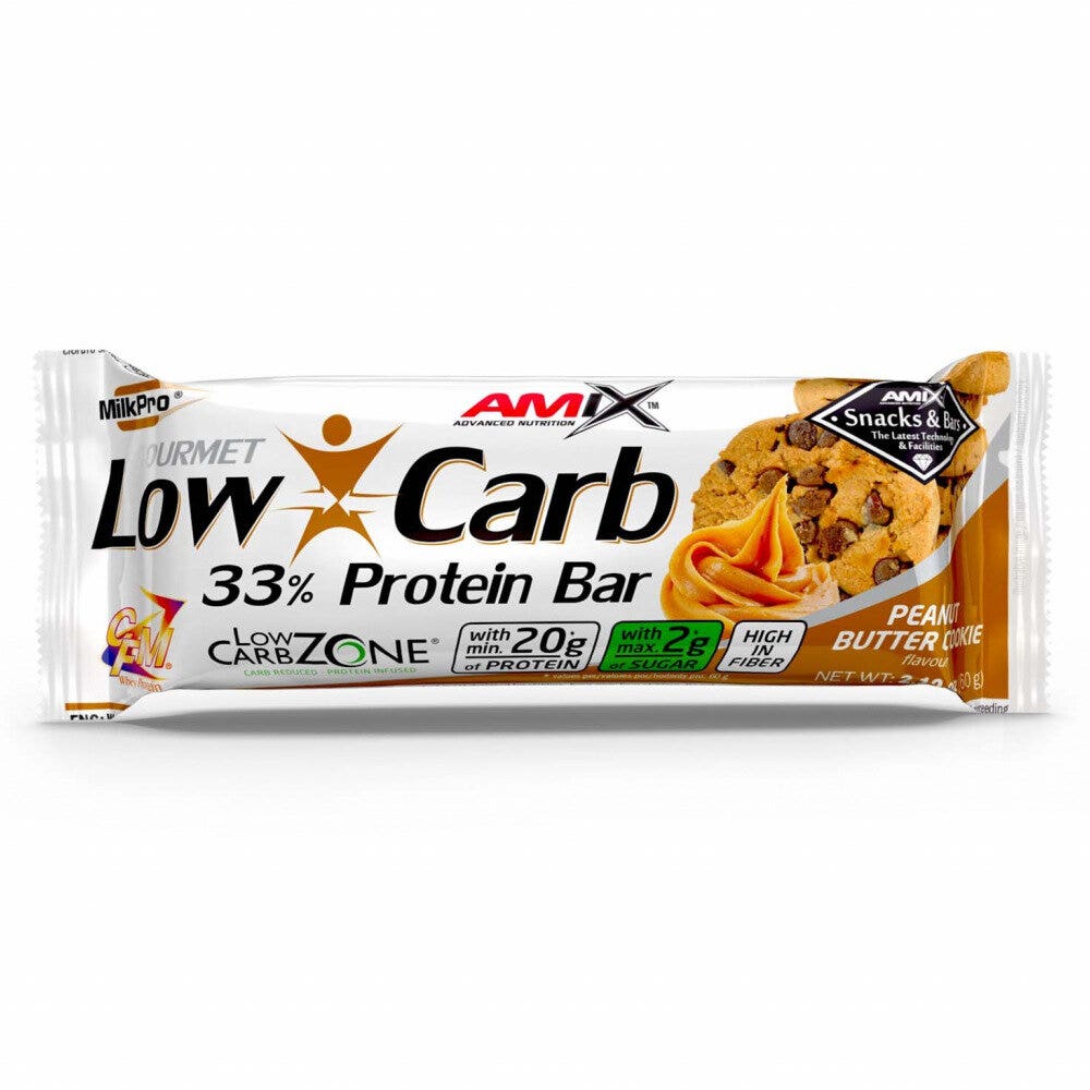 Newtritions Amix Low Carb 33% Bar Barretta Proteica Gusto Nocciola & Caramello 60g-1