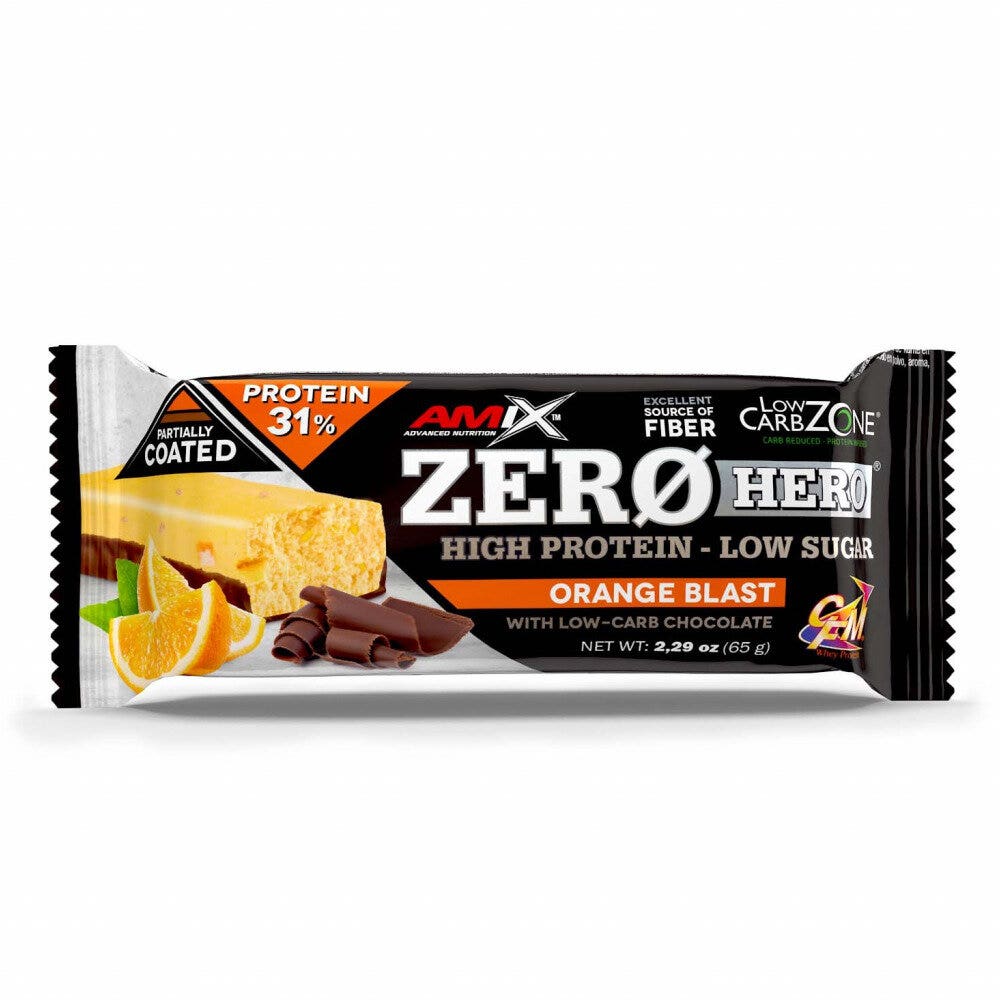Newtritions Amix Zero Hero 31% Protein Bar Barretta Proteica Gusto Arancia 65g-1