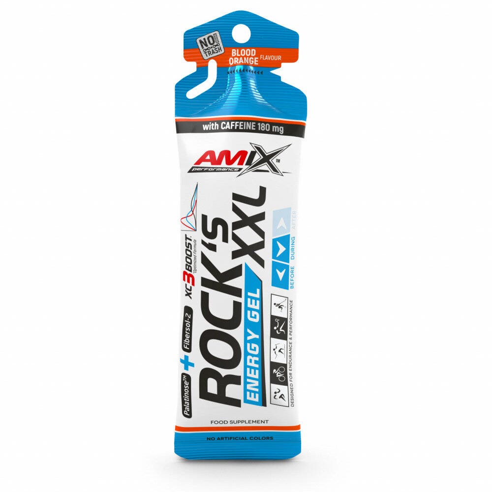 Newtritions Amix Performance Rock’s Energy Gel XXL Con Caffeina Gusto Arancia 65g-1