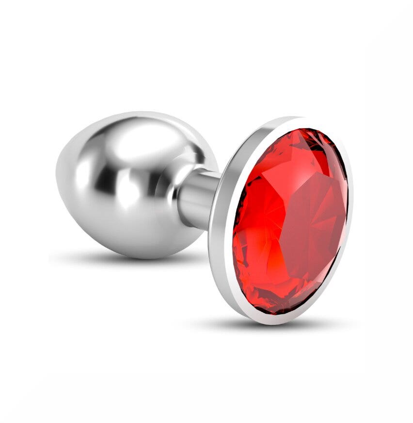 Crushious Plug Anale Bijou Gioiello Rosso Medio-1