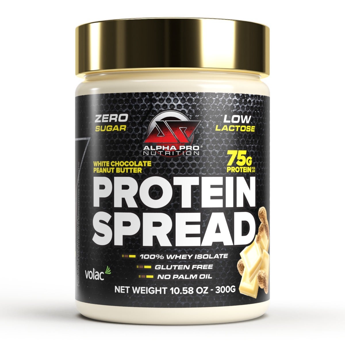 Alpha Pro Nutrition Protein Spread Bianco Peanut Butter 300g-1