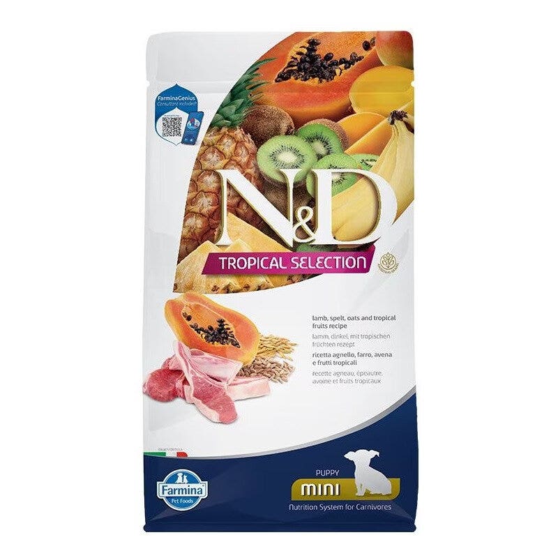 Farmina N&D Dog Mini Tropical Selection Lamb Per Cani Cuccioli 1.5kg-1