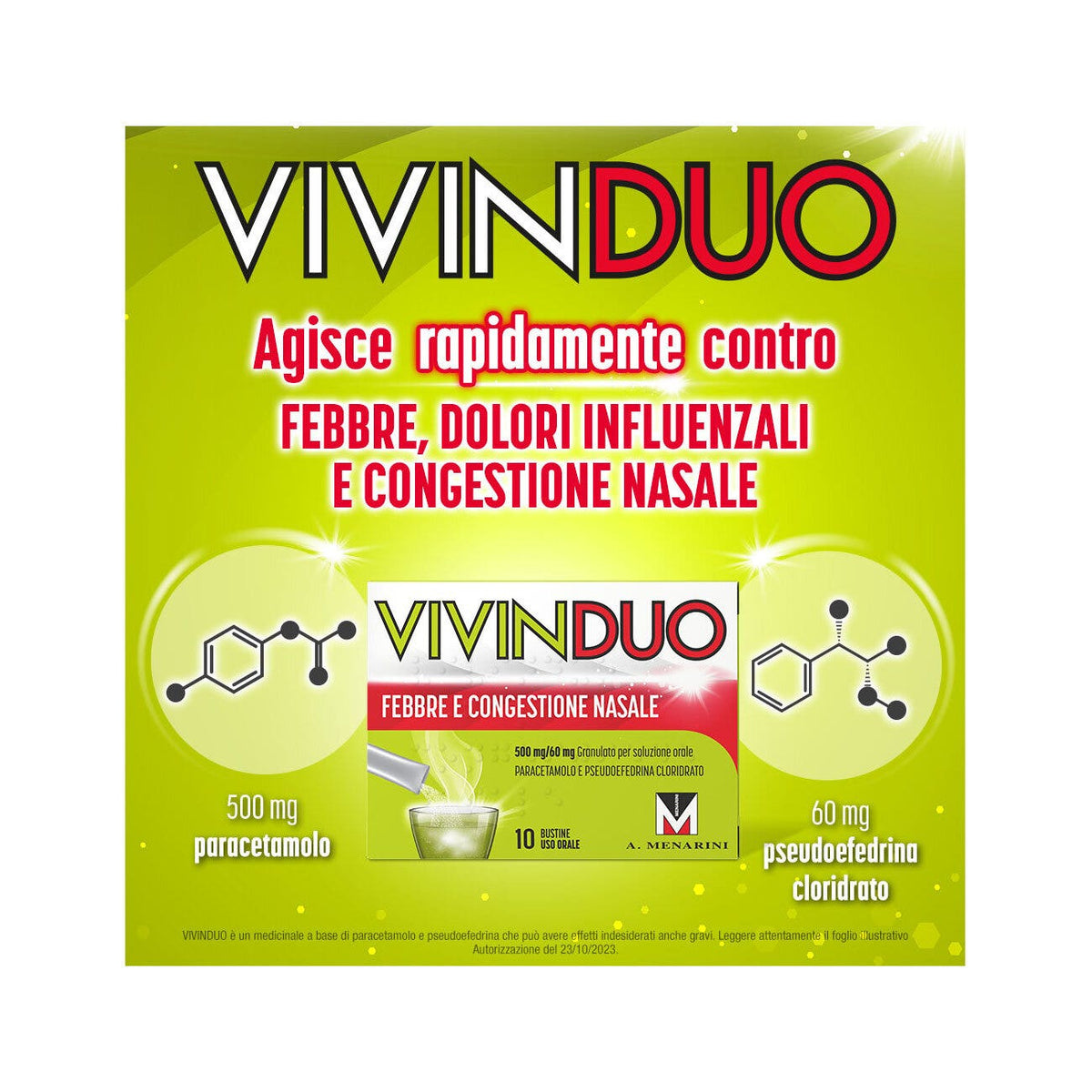 Vivinduo Febbre e Congestione Nasale 10 Bustine-17