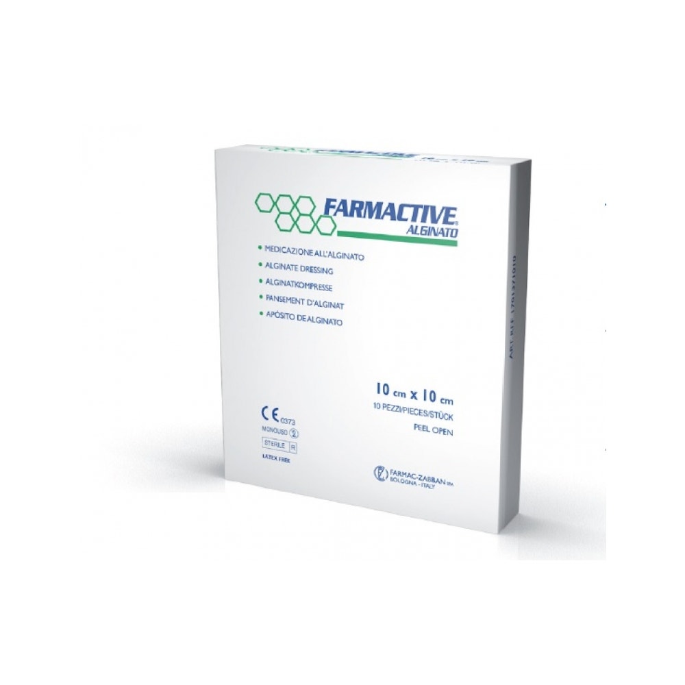 Farmactive Alginato 10x10cm 10 Pezzi  - 3