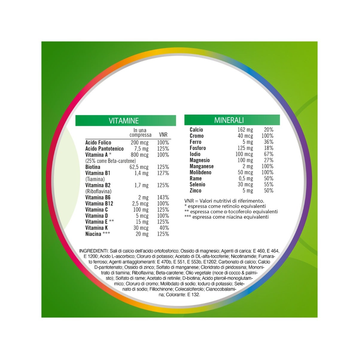 Multicentrum Adulti Integratore Alimentare Multivitaminico Vitamina C B D3 Calcio Ferro Zinco 30 Cpr-7