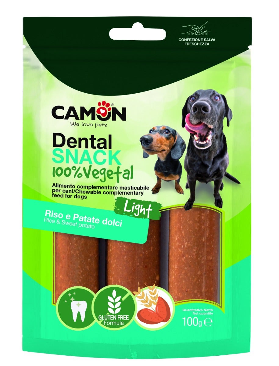 Camon Snack Dentale Cannoli Con Riso E Patate Dolci 100g-2