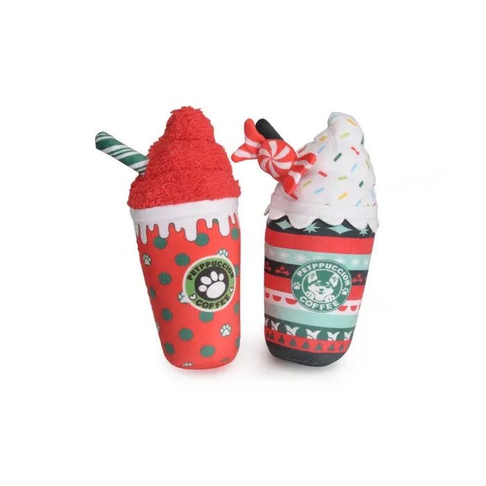 Camon Bicchierone Natalizio in Peluche Per Cani Con Squeaker-4