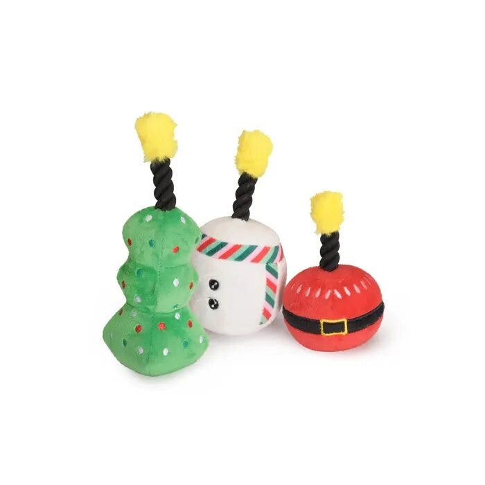 Camon Candele Natalizie in Peluche Con Squeaker Per Cani-2