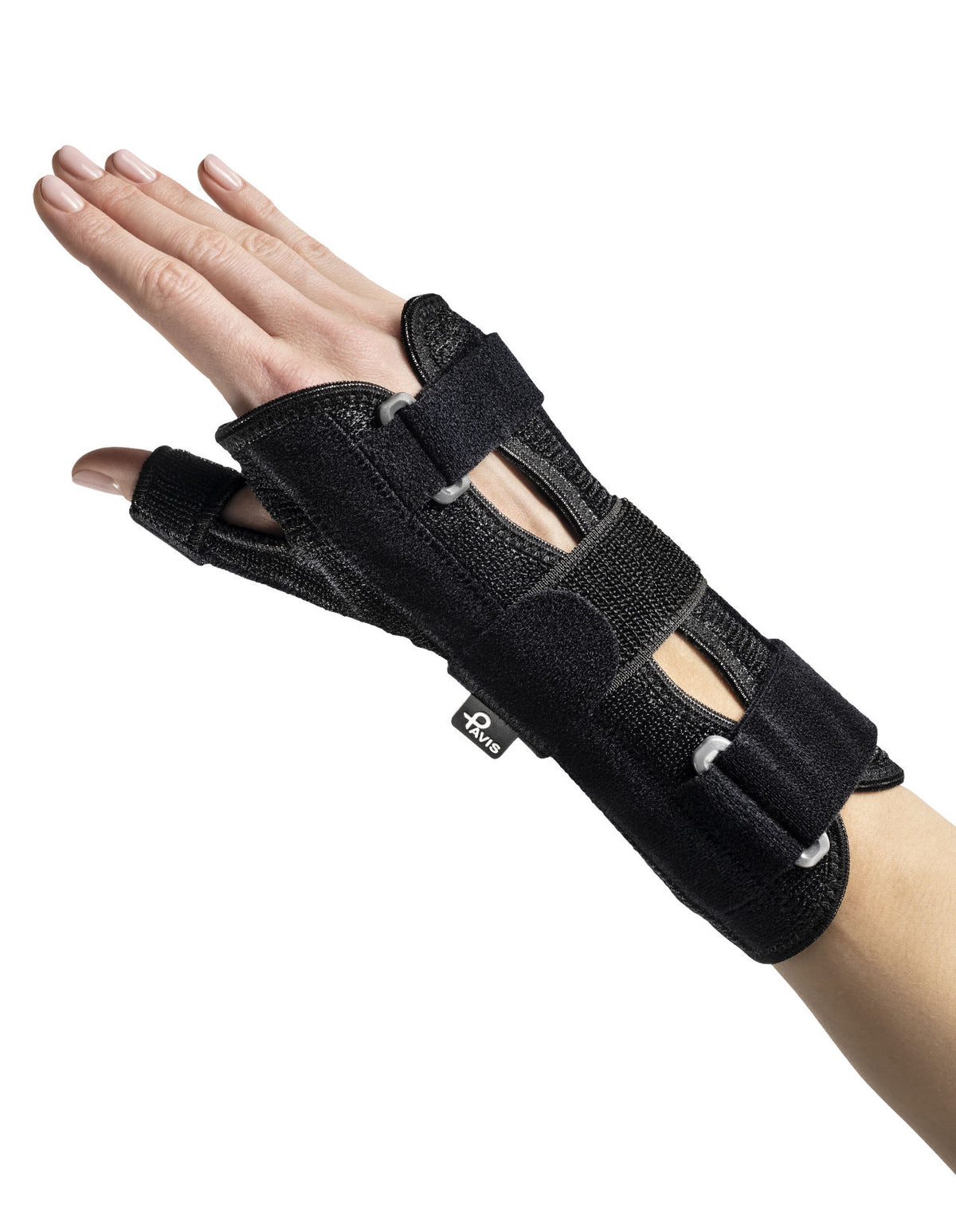 Pavis P-Fix + Polsiera Steccata Con Supporto Pollice Colore Nero Cod. 134