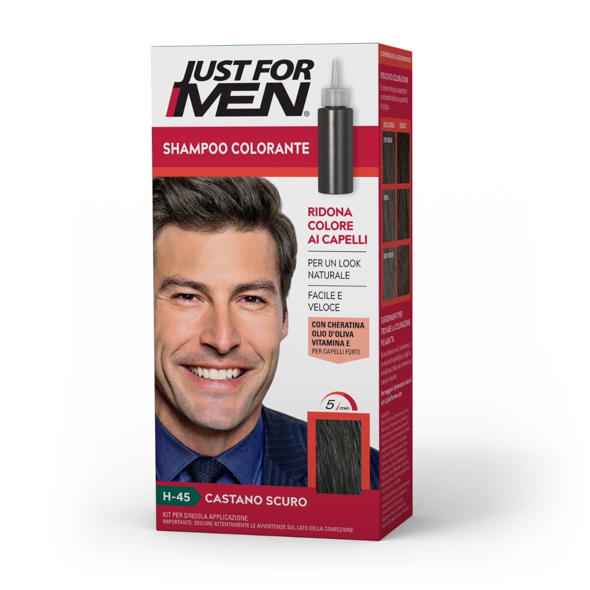 Just For Men Shampoo Colorante Castano Scuro 30ml-11