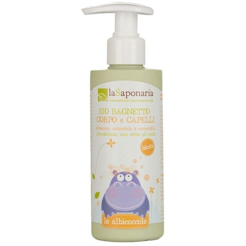 La Saponaria Bio Le Albicoccole Bagnetto Corpo/Capelli No Lacrime 200ml  - 1