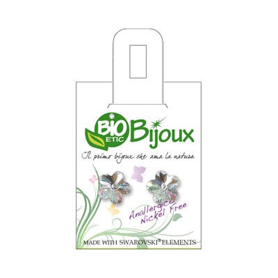 Bioetic Orecchino Fiore 10mm Crystal  - 2
