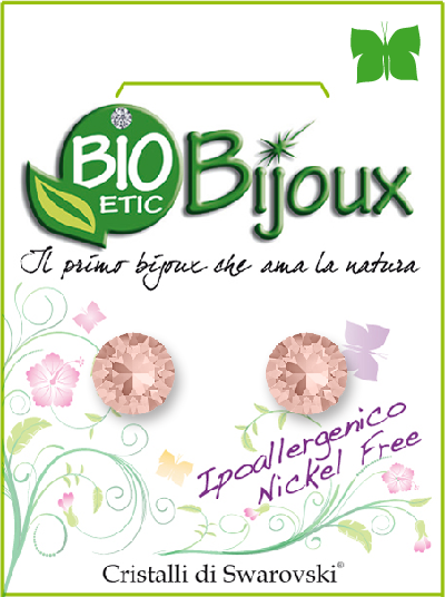 Orecchino Biobijoux Xirius 7,15mm Vintage Rose  - 1