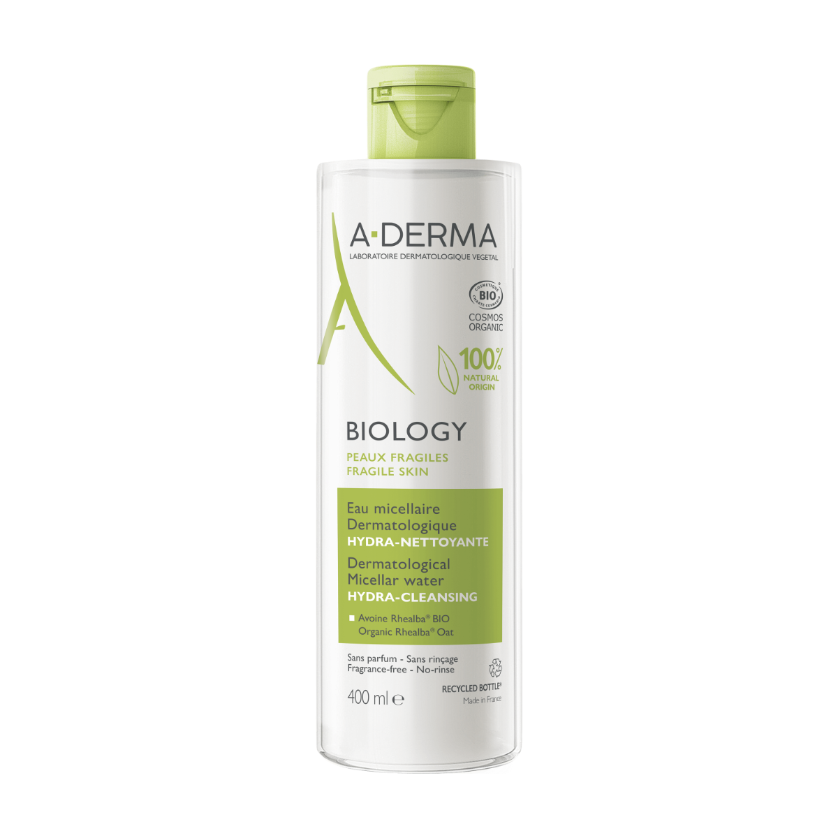 A-Derma Biology Acqua Micellare Dermatologica Idra-Detergente 400ml-2