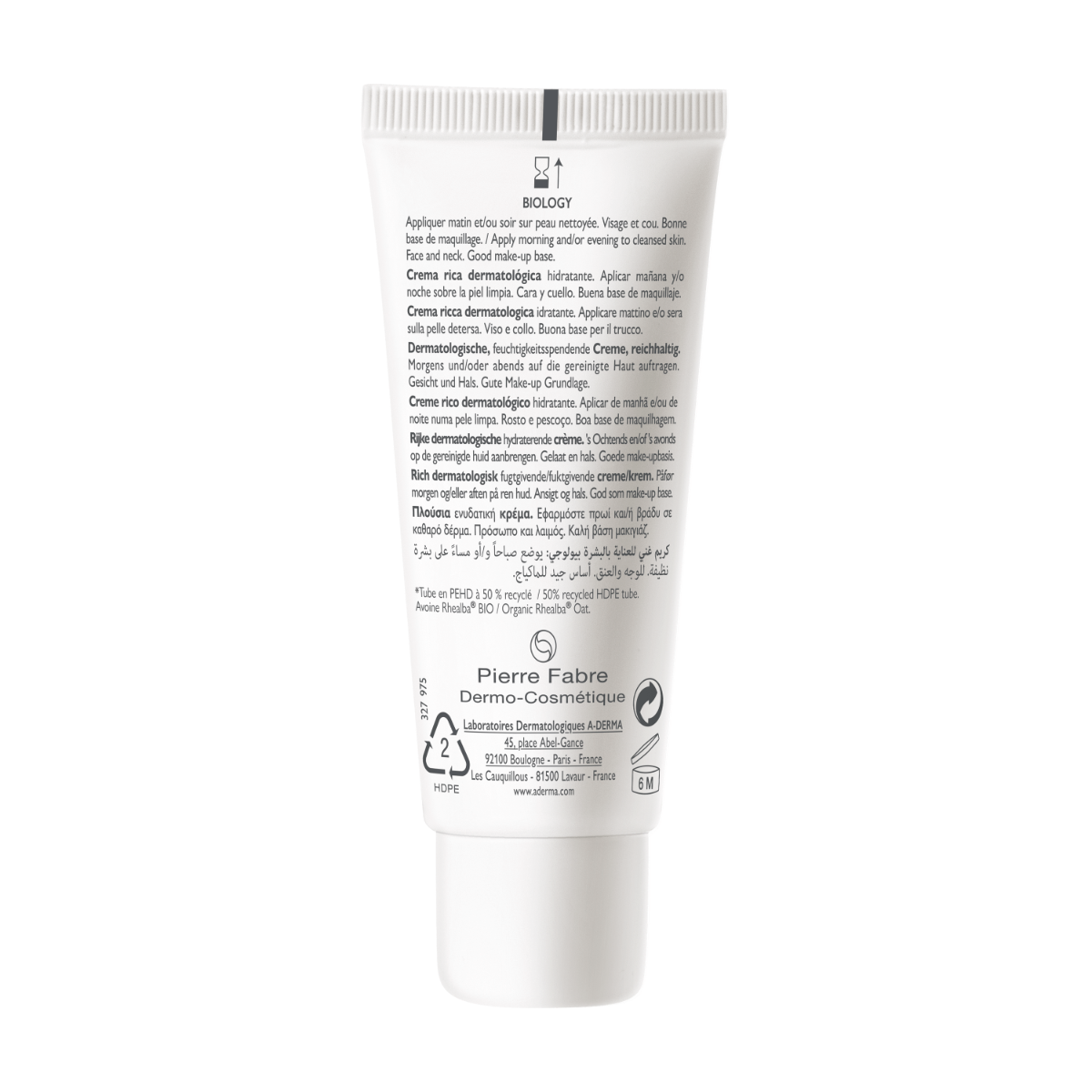 A-Derma Biology Crema Ricca Dermatologica Idratante 40ml-1