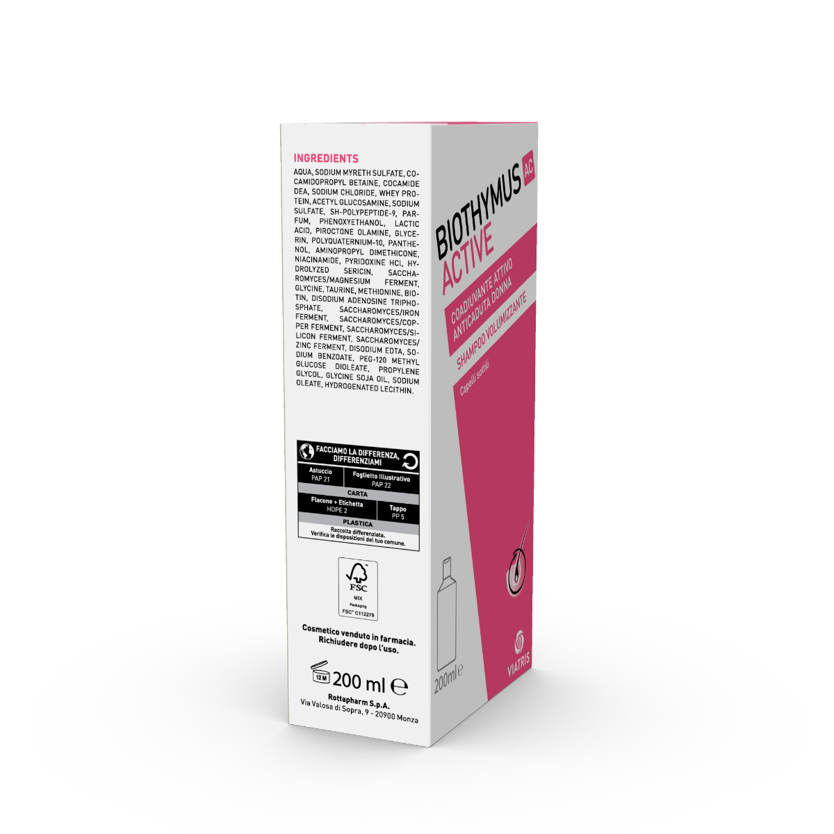 Biothymus Ac Active D Shampoo Volume 200 ml-5