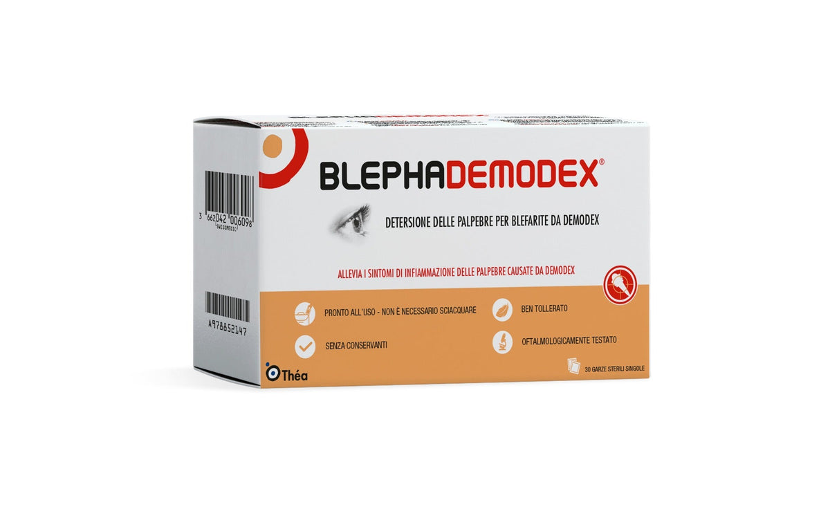 Blephademodex Garze Per l’Igiene Giornaliera Delle Palpebre 30 Pezzi-2