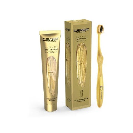 Curasept Gold Luxury Whitening Dentifricio 75ml + Spazzolino - 2