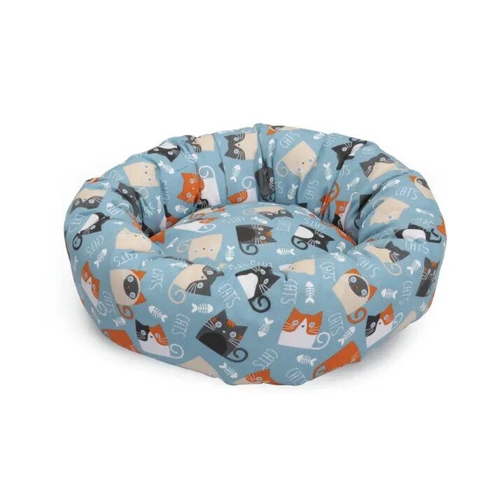 Camon Cuccia A Ciambella "Cats" Per Gatti 50x15h cm-2